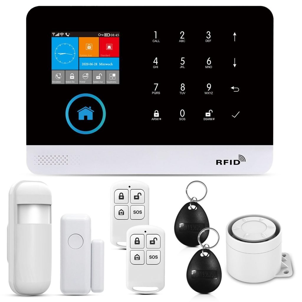 PGST Sistema de Alarma Doméstica Inalámbrica: Protege tu hogar con este Kit de Alarma WiFi/4G gsm y Smart Life App. ¡Seguridad garantizada!