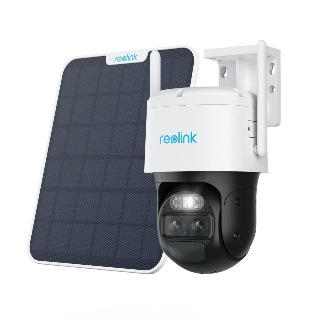 Reolink 360° PTZ Cámara de Vigilancia con Batería: Control Automático, Doble Lente y Visión Nocturna en Color