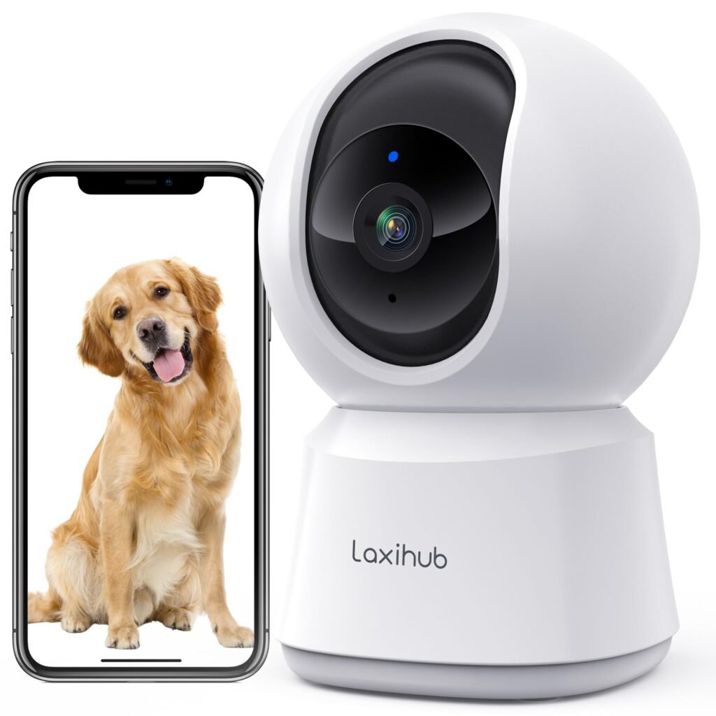 Cámara De Vigilancia Interior Laxihub: Seguridad Para Tu Hogar Con Visión Nocturna Y Alexa