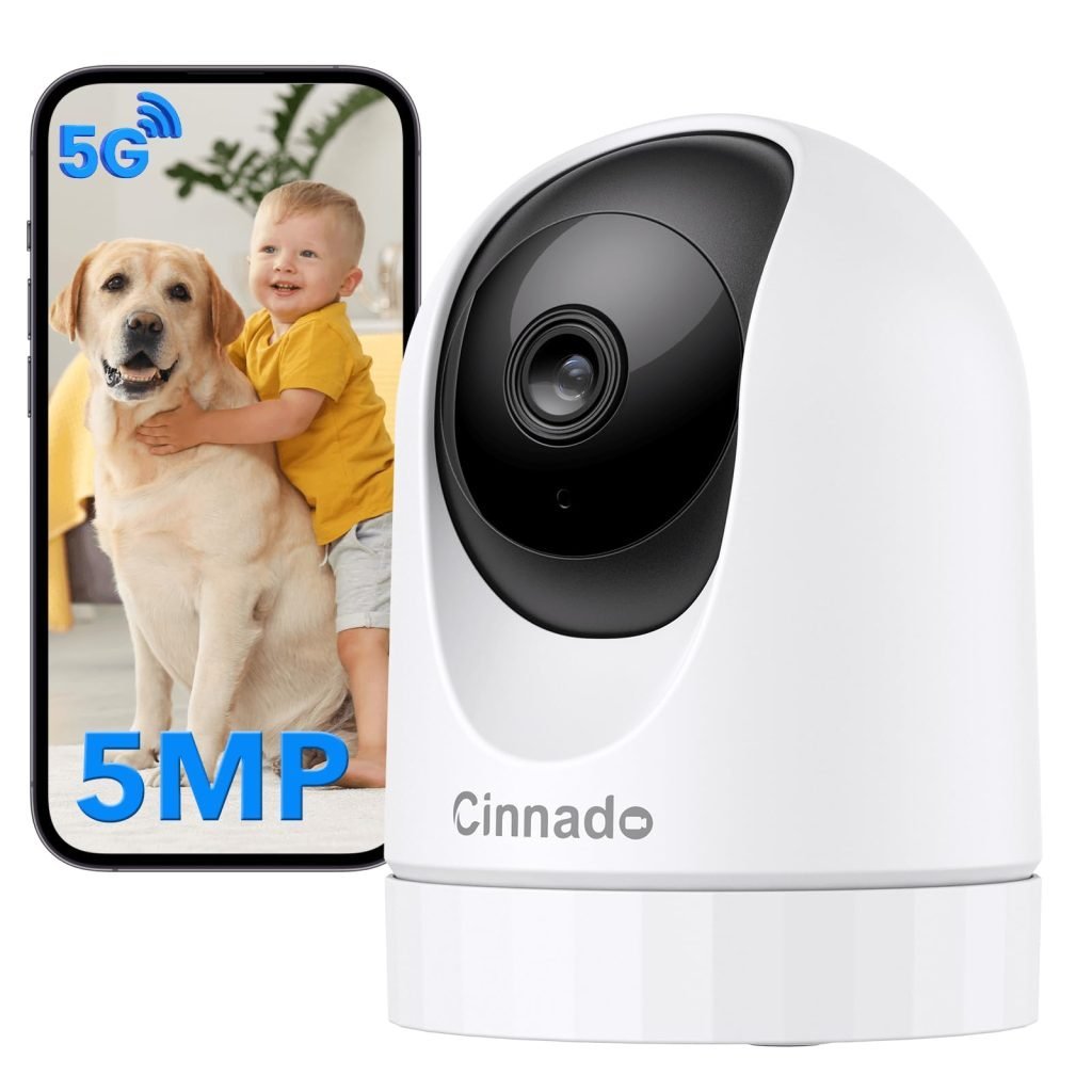 Cinnado Cámara Vigilancia WiFi Interior: Seguridad 360° para tu Hogar y Bebé