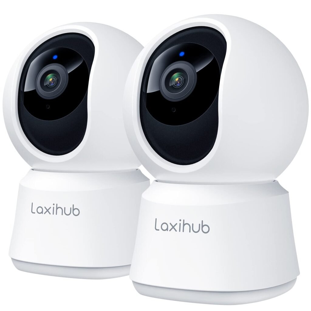 Laxihub WiFi Indoor Surveillance Camera: Visión Nocturna y Audio Bidireccional para Mascotas