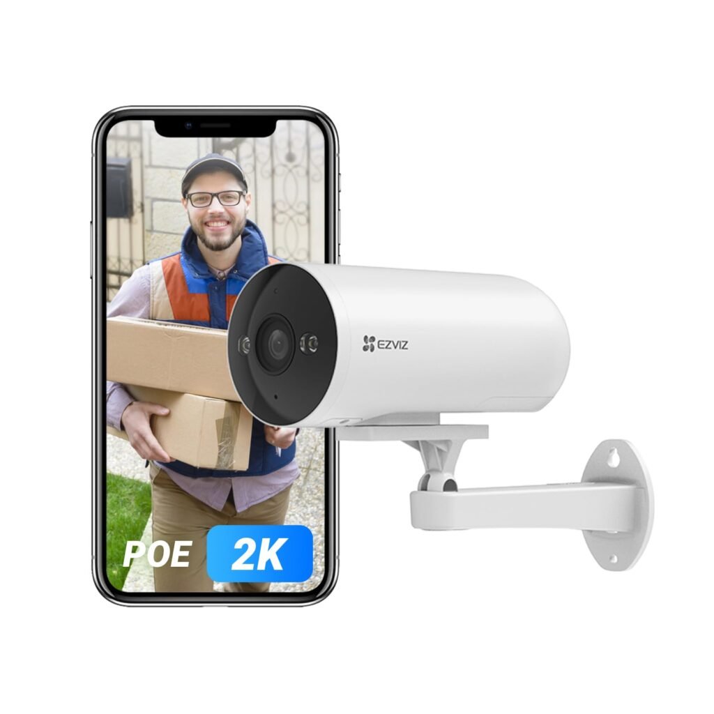 Cámara de Seguridad Exterior EZVIZ 2K PoE: Protección Avanzada con Visión Nocturna y Audio Bidireccional