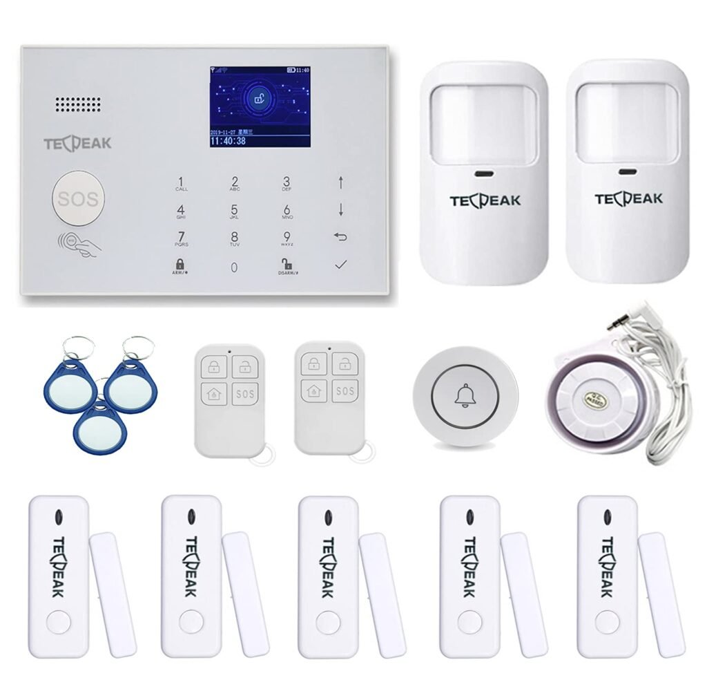 Protección Avanzada con Tecpeak Sistema de Seguridad: Alarma WiFi/GSM para Hogar y Oficina