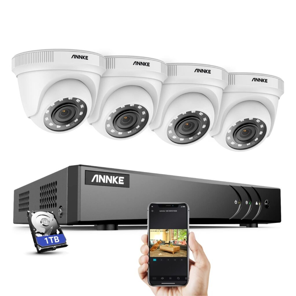 Sistema de Seguridad ANNKE: Protección 24/7 con Cámaras 1080P y Visión Nocturna