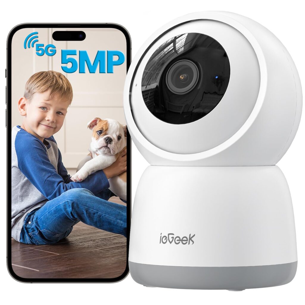 Cámara de Seguridad ieGeek 5MP: Protección Total con Detección y Audio Bidireccional