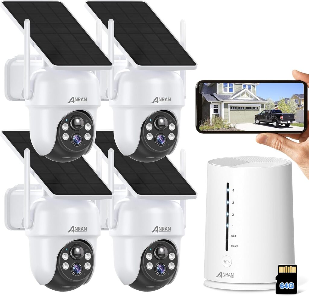 Kit de videovigilancia con cámaras solares sin cables