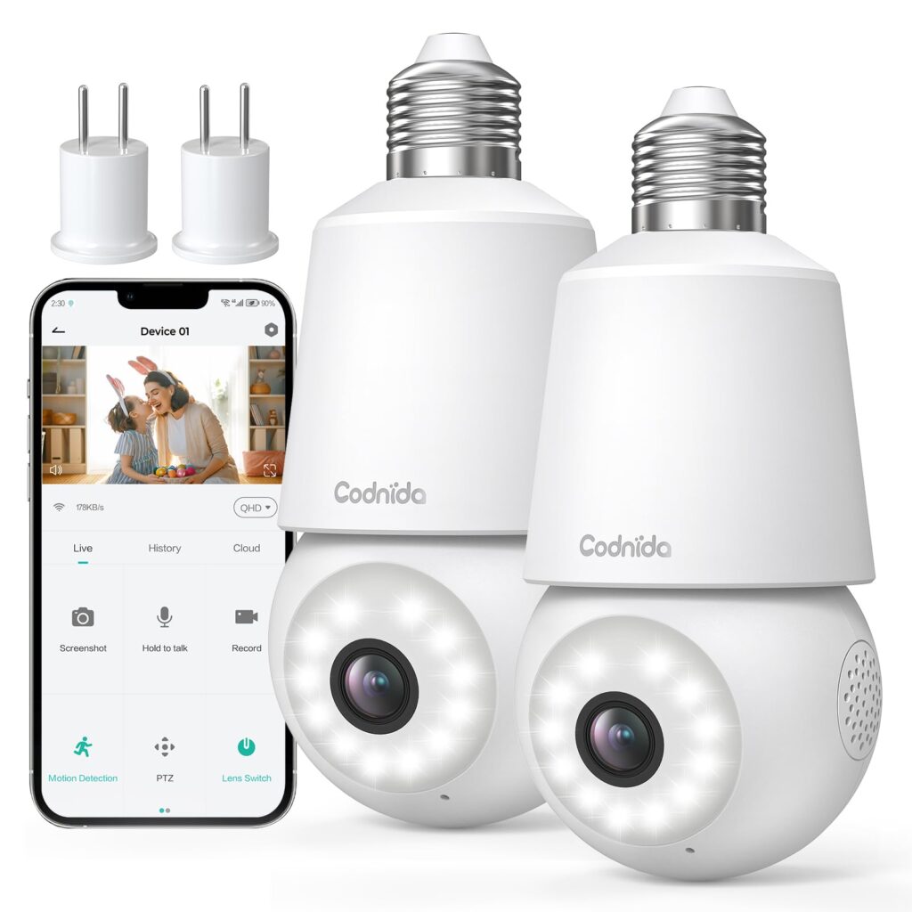 Cámara de Vigilancia Codnida: Seguridad Total con Tecnología Avanzada y Visión Nocturna a Color