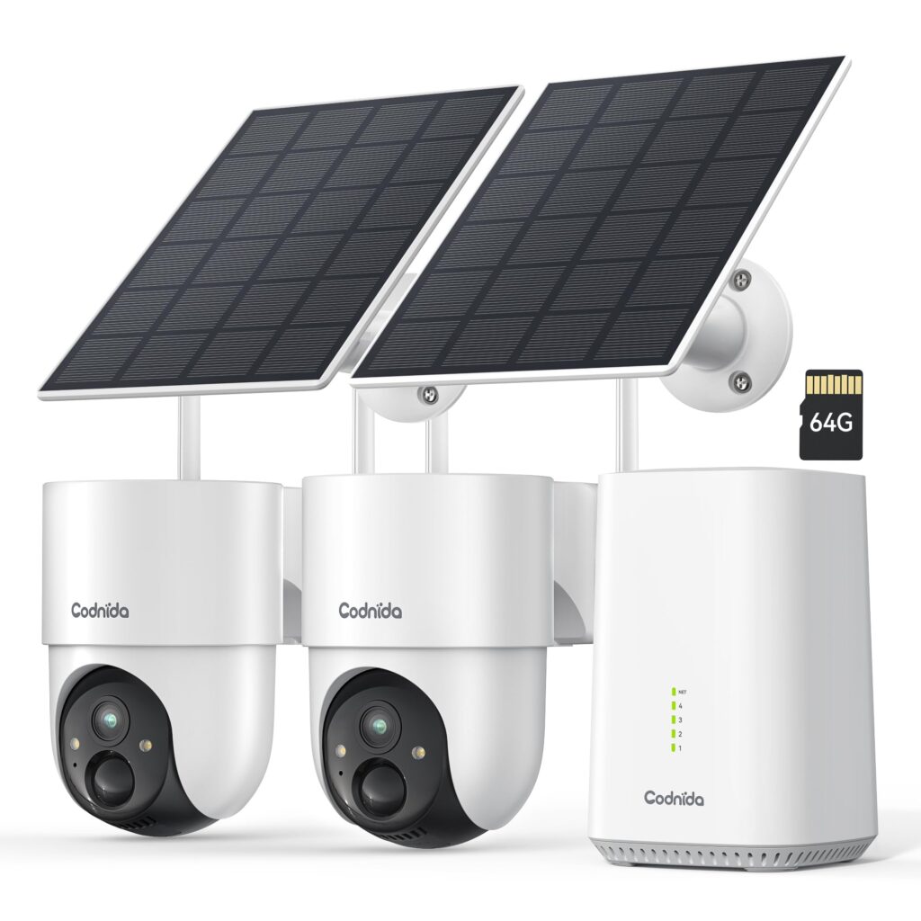 Cámara de Vigilancia Exterior Codnida 2K Solar: Seguridad Total con Tecnología Avanzada WiFi