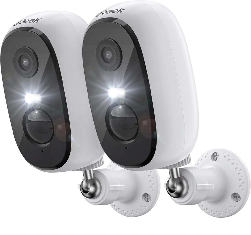 Cámara ieGeek 2K: Seguridad Inalámbrica, Resistente al Agua, con Visión Nocturna y Audio